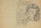 Mino Maccari, Porträt, Zeichnung, Mitte des 20. Jahrhunderts 1