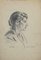 Mino Maccari, Portrait of Woman, Drawing, Mid 20th Century, Image 1