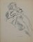 Mino Maccari, Reclined Nude, Drawing, Mid 20th Century 1