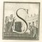 Luigi Vanvitelli, Letter of the Alphabet S, Etching, 18th Century, Image 1