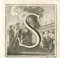 Various Artists, Letter of the Alphabet S, Original Etching, 18th Century 1