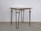 French Square Table in Lacquered Metal and Ash by Raoul Guys for Airborne, 1950s 1