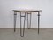 French Square Table in Lacquered Metal and Ash by Raoul Guys for Airborne, 1950s, Image 1