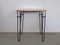 French Square Table in Lacquered Metal and Ash by Raoul Guys for Airborne, 1950s 8