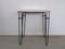 French Square Table in Lacquered Metal and Ash by Raoul Guys for Airborne, 1950s, Image 8