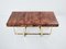 Large Desk in Goatskin, Parchment, Brass and Chrome by Aldo Tura, 1960s, Image 1