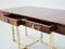 Large Desk in Goatskin, Parchment, Brass and Chrome by Aldo Tura, 1960s, Image 11