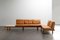 Corner Sofa in Leather and Travertine by Franz Köttgen for Kill International, 1960s, Set of 2 1