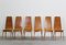 Vintage Italian Dining Chairs in Wood by Sineo Gemignani, 1940s, Set of 6 4