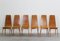 Vintage Italian Dining Chairs in Wood by Sineo Gemignani, 1940s, Set of 6, Image 4