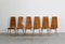 Vintage Italian Dining Chairs in Wood by Sineo Gemignani, 1940s, Set of 6 5