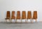 Vintage Italian Dining Chairs in Wood by Sineo Gemignani, 1940s, Set of 6, Image 5