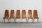 Vintage Italian Dining Chairs in Wood by Sineo Gemignani, 1940s, Set of 6 1