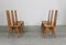 Vintage Italian Dining Chairs in Wood by Sineo Gemignani, 1940s, Set of 6 3