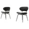 Italian Modern Side Chairs with Kvadrat Mohair Upholstery, 1960s, Set of 2 1