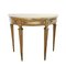 Italian Console Table in Giltwood with Marble Top, Image 1