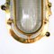 Lámpara de pared Holophane antigua de bronce, años 50, Imagen 7