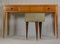 Maple and Cedar Wood Desk with Stool, 1960s, Set of 2 3