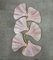 Murano Art Glass and Brass Pink Color Wall Light, 1990 1