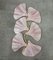 Murano Art Glass and Brass Pink Color Wall Light, 1990, Image 1
