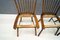 Vintage Wooden Dining Chairs, 1950s, Set of 4, Image 19