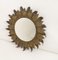 Specchio rotondo in metallo della metà del secolo, Spagna, anni '60, Immagine 1