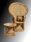 Chaise Paon avec Table d'Appoint et Coussin Assortis, Set de 2 8