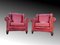Wesley Hall Armchairs with Ottoman, Set of 3 12
