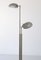 Lámpara de pie de consultorio médico italiana de metal y vidrio, años 70, Imagen 3