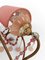 Apliques dorados con tazas opalinas en rosa melocotón, años 50. Juego de 2, Imagen 2