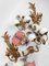 Apliques dorados con tazas opalinas en rosa melocotón, años 50. Juego de 2, Imagen 8