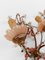 Apliques dorados con tazas opalinas en rosa melocotón, años 50. Juego de 2, Imagen 18
