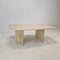 Italian Coffee Table in Travertine, 1980s, Image 3