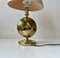 Art Deco Revival Tischlampe aus Messing von TS Belysning, 1980er 5