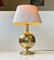 Art Deco Revival Tischlampe aus Messing von TS Belysning, 1980er 2