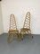 Vintage High Back Chairs in Rattan and Bamboo by Rohé Noordwolde, 1950s, Set of 2, Image 10