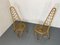 Vintage High Back Chairs in Rattan and Bamboo by Rohé Noordwolde, 1950s, Set of 2 9