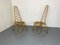 Vintage High Back Chairs in Rattan and Bamboo by Rohé Noordwolde, 1950s, Set of 2 2