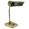 Ministerial Brass Table Lamp with Swivelling Lampshade, 1950s 1