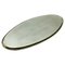 Brass and Ground Mirror Oval Tray, 1950s 1