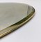 Brass and Ground Mirror Oval Tray, 1950s 4