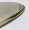 Brass and Ground Mirror Oval Tray, 1950s, Image 4