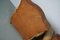 Set of French Cognac Moustache Back Leather Club Chairs, 1940s 16