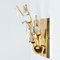 Crystal Gilded Brass Sconces from Stillkronen, 1975 15