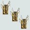 Crystal Gilded Brass Sconces from Stillkronen, 1975 4