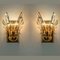 Crystal Gilded Brass Sconces from Stillkronen, 1975, Image 9