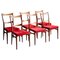 Rosewood Dining Chairs in the style of Ico Parisi, 1960s, Set of 6 1