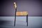 Minimalistischer Beistellstuhl aus Stahl & Rattan im Stil von Martin Visser, 1960er 5