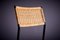 Minimalistic Steel and Rattan Side Chair in the style of Martin Visser, 1960s 3