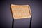 Minimalistic Steel and Rattan Side Chair in the style of Martin Visser, 1960s, Image 3